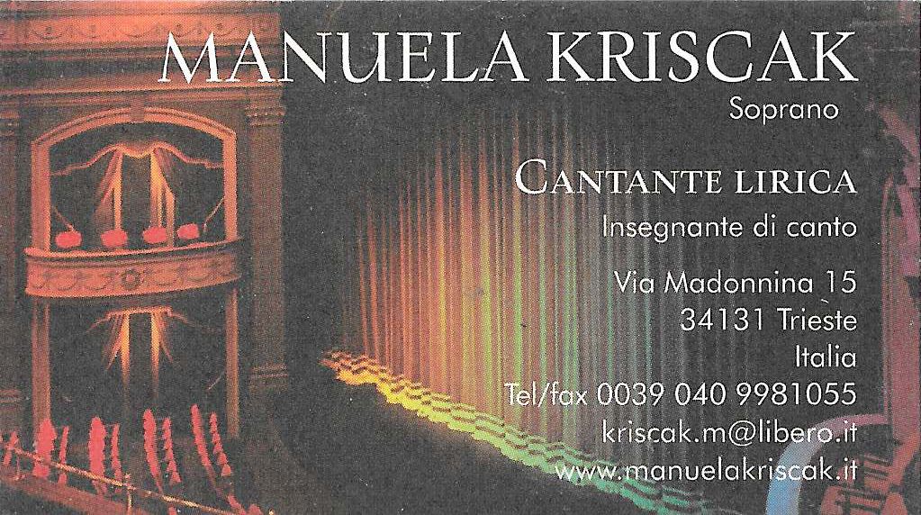 Clicca qui per accedere al sito di Manuela Kriscak